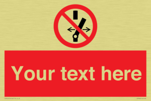 Custom prohibition Do not alter the state of the switch